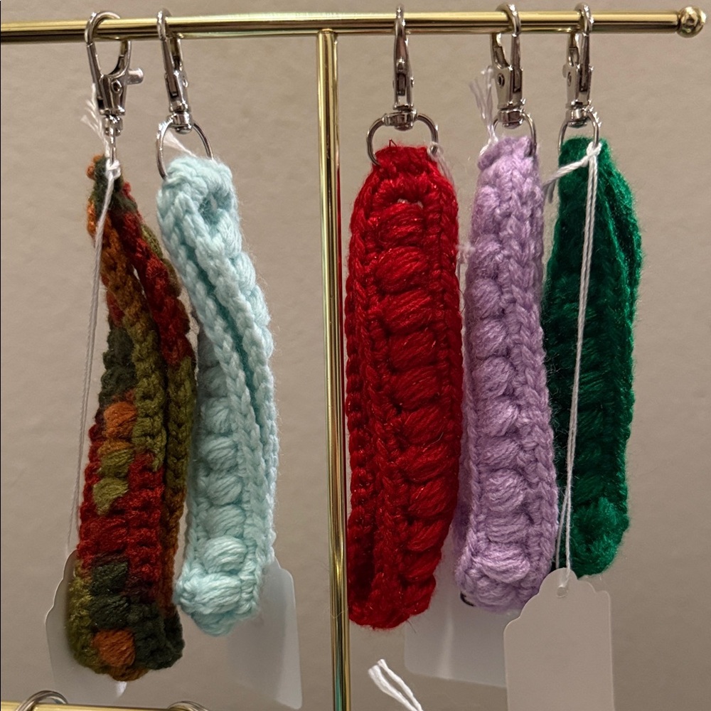 Handcrafted Multicolor Crochet Key Holders